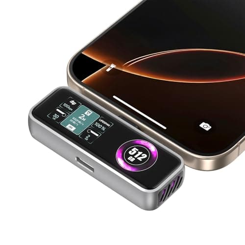 ZIKE Z791C Magnetic Portable SSD 512 GB, External SSD Built-in Fan, 4K 120fps ProRes Video Recording, USB3.2 Gen2 up to 990MB/s, Supports PD3.0 Port 27W Charging Compatible with iPhone 17/16/15 - Image 1