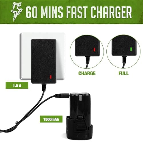 16.8V Cordless Drill, DEGLASERS Electric Power Drill with Battery and Charger, 3/8”Keyless Chuck, 2 Variable Speed, 20+1 Torque Setting for Man/Women Home Use - Thumbnail 4