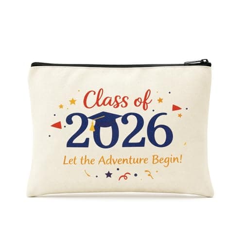 EURGANT 2026 Graduation Gift for Her - Makeup Bag, College Graduation Gifts for Daughter, Granddaughter, Sister, Niece, Graduation Makeup Bag