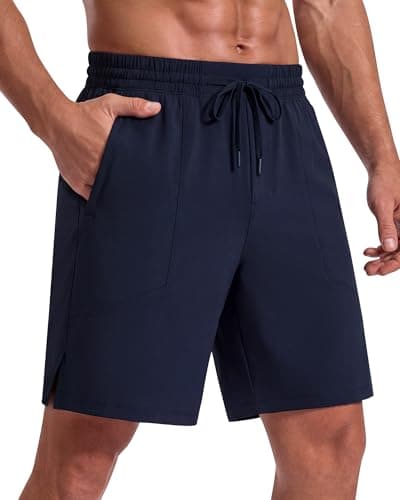 G4Free Mens Hiking Shorts Water Resistant Outdoor Pants Zip Pockets Faux Fly Quick Dry Breathable Fishing Workout Summer (Dark Navy,S) - Image 1