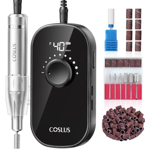 COSLUS E51 Professional Nail Drill Portable Long-Lasting Electric Nail File
