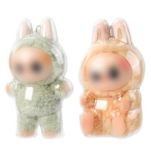 2PCs Waterproof and Dustproof Display Protective Case for 15cm Doll, Clear Protective Case Compatible for 15/17cm Sitting and Standing Doll Premium Display Case (Doll not Included) - Image 1