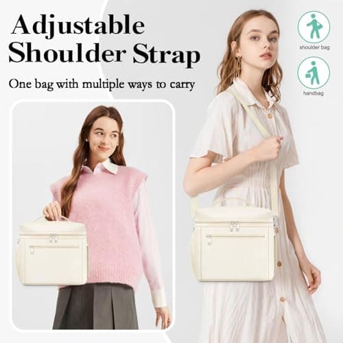 DALINDA Lunch Bag Women,Insulated Lunch Bags Cooler Bag Lunch Box Leak-Proof Lightweight for Picnic,Grocery,Beach,Camping,Travel,Work - Thumbnail 5