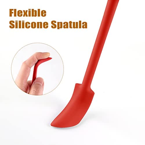 Silicone Spatula Set (6Pcs) - Mini Scraper Tool for Beauty & Food - Reach Every Last Drop, Multi-Size Spatulas for Makeup Jars, Lotion Bottles & Kitchen Containers​ - Thumbnail 6