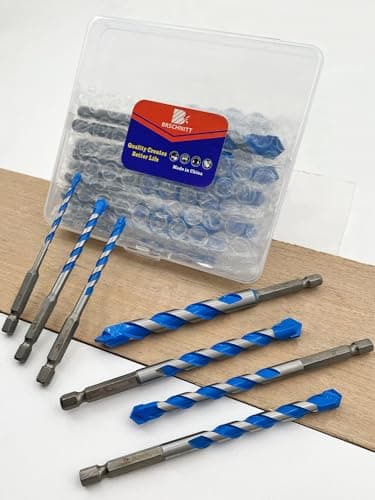 BRSCHNITT Carbide Drill Bit Set - Dry Drill Bit Set for Masonry, Concrete, Bricks, Wood, Plastic etc(6 * 5/8 * 2/10 * 2/12MM Quick-fit Shank) - Thumbnail 3