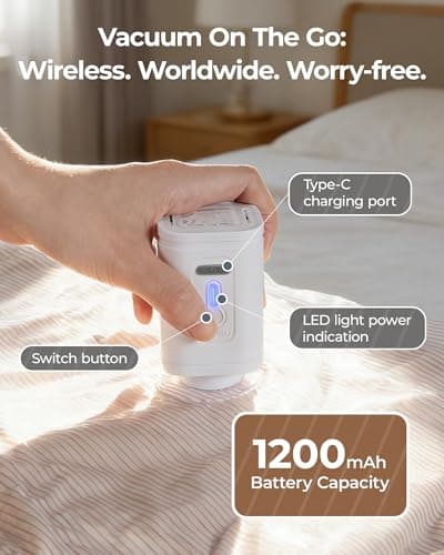 BAGSMART Vacuum Bags for Clothing with Rechargeable Air Pump, Portable Space Saver Bags for Home, Vacuum Compression Seal Bag for Clothing, Blanket, 12 Pack-Gray - Thumbnail 2