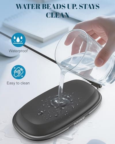 Astarexin Mouse Wrist Rest, Red Light Therapy Wrist Pad for Mouse with 660nm & 850nm, 2-in-1 Ergonomic Silicone Mouse Pad Wrist Support with Sensor, Office Use, Non-Slip Base, USB Powered - Thumbnail 6