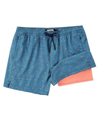 CoozySphere Mens Swim Trunks Quick Dry Bathing Suit Board Swimming Shorts with Zipper Pockets and Compression Liner 5 Inch M - Image 1
