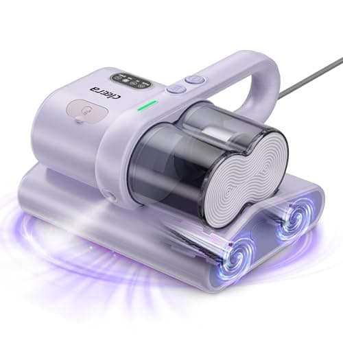 Mattress Vacuum Cleaner, 16KPa Suction, Dual Brushroll & Suction, Smart Dust Sensor, UV-C 253.7nm, HEPA, Fragrance Mist, 16.4FT Cord, Lightweight for Bed Sofa Carpet (Fragrance Not Included)