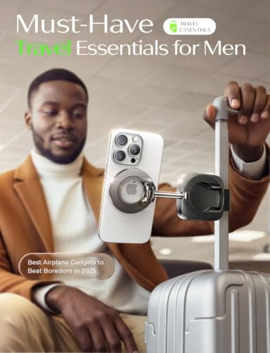 LISEN Airplane Travel Essentials for Women Men Phone Holder for Desk MagSafe Phone Travel Size Accessories Airplane Gadgets Men Long Flight Cruise Must Haves Spring Break Essentials Easter Gifts - Thumbnail 4