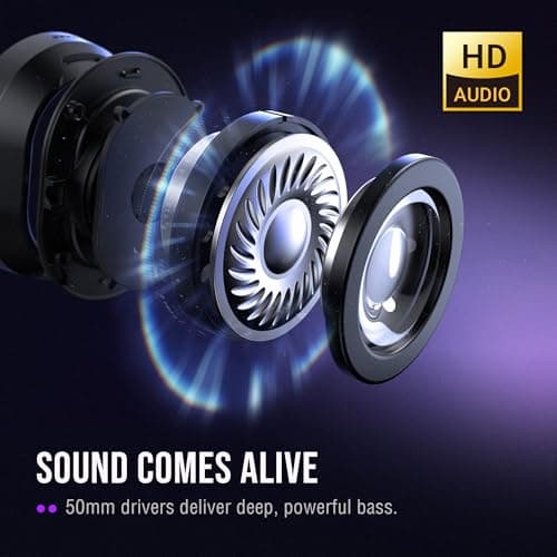 FIFINE Wired Gaming Headsets: 7.1 Surround Sound - Vibrant Customizable RGB - Game/Chat Balance, USB Gamer Headphones with Noise Canceling Microphone for PC, PS5/PS4, Laptop, Mac - AmpliGame H13BP - Thumbnail 2