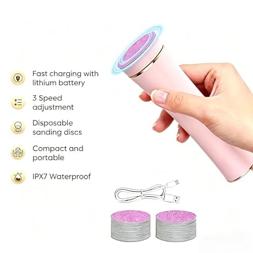 DIYIXULIE Electric Callus Remover, Rechargeable Foot File Home Use - Thumbnail 4