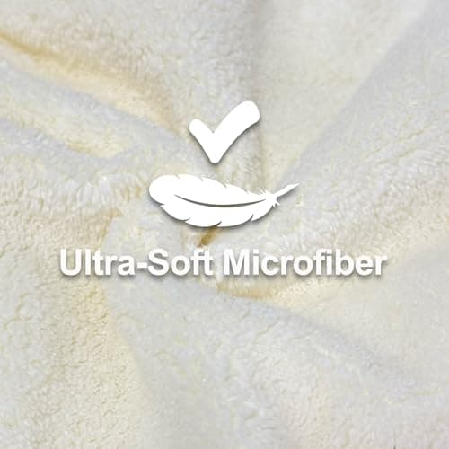 Jseng 3Packs Microfiber Hair Towel for Women - Quick-Drying, Super Absorbent Hair Wrap with Bow Design, Soft Hair Towel Turban for Curly Long Wet Hair - Thumbnail 2