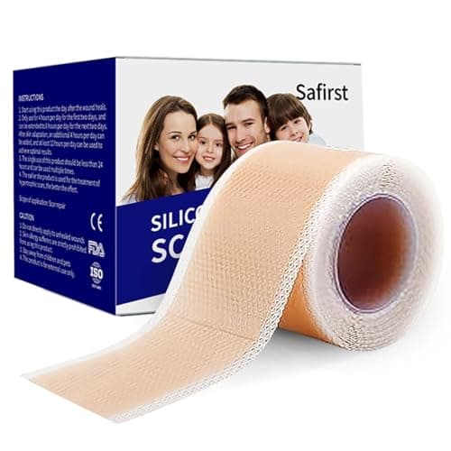 Safirst Silicone Scar Sheets 1.6"x59" Roll-1.5M Scars Removal Treatment Medical Grade Silicone Scar Tape for Skin Resuable Strip for Tummy Tuck,Incision,Keloid,C-Section,Burn,Acne Scars - Image 1