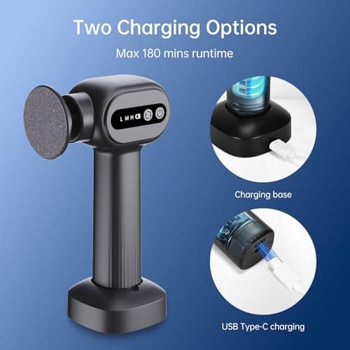 Electric Callus Remover for Feet - Rechargeable Foot Sander, 6 Speeds, Replaceable Sandpaper Professional Foot Grinder, Cordless Electric Foot File Pedicure Tools for Dead Skin, Cracked Heels - Thumbnail 3