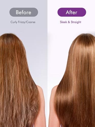 LANDOT Wide Flat Iron Hair Straightener for Fast Styling Thick/Long/Coarse Hair: 1-3/4 Inch Ceramic Straightener for Less Frizz, Smoother Shinier Results - Dual Voltage & 12 Temp Setting 250-450F - Thumbnail 6