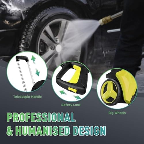 Pressure Washer with Touch Screen, 5000PSIIMAX Power Washer with Foam Cannon, Washer Pressure Machine for Cars, Fences, Patios, Decks and Driveway Cleaning - Thumbnail 5