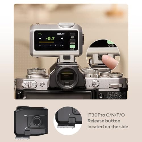 Godox iT30 Pro N Mini Flash for Nikon Camera, TTL Auto-Exposure, 2.4G Wireless X System, HSS 1/8000s, 2.8" Full-Color Touchscreen, Built-in Diffuser, Lithium Battery with Wireless Flash Trigger - Thumbnail 3