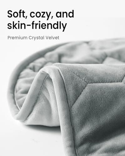 immtree Weighted Heating Pad for Period Cramps, 7lbs XXXL Size(29x24) with Fast Heat Technology, Heated Blankets for Adults, Deeper Pain Relief for Back, Shoulder and Knee - Thumbnail 5