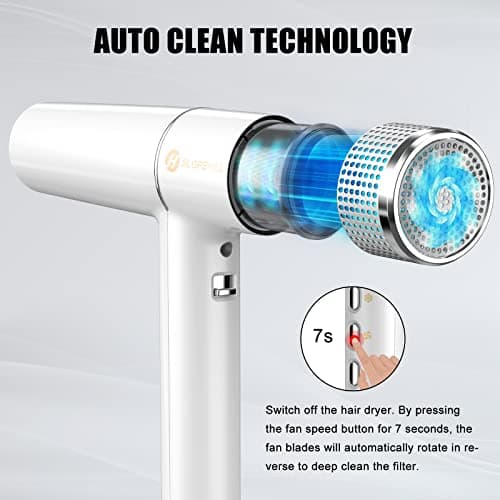 slopehill Hair Dryer with Unique Brushless Motor | Intelligent Fault Diagnosis | Innovative Microfilter | Oxy Active Technology | Led Display (White) - Thumbnail 5