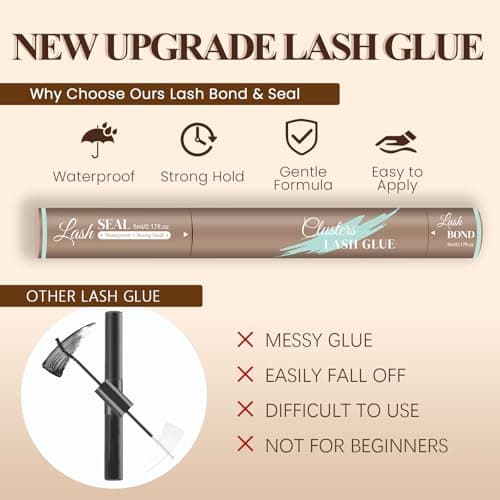 Lash Cluster Glue Lash Bond and Seal (Brown-10ML) - Thumbnail 6