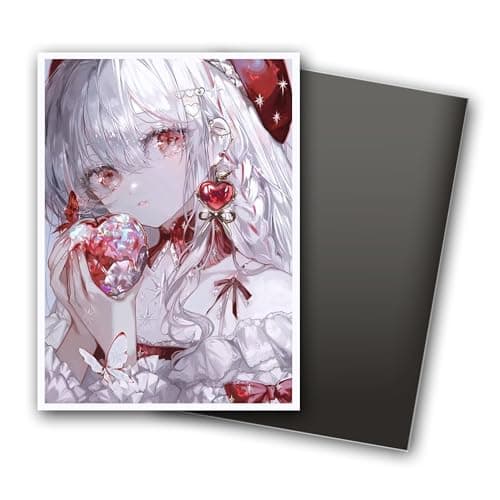 MTG Card Sleeves, Ultra Clear Front & Matte Finish Back, 100 Count Standard Size Matte Art Sleeve for Magic The Gathering (Flame) - Thumbnail 2