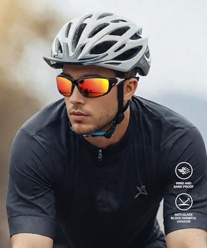 OUKEMAX Polarized Sunglasses-Men Sports Sunglass: Mens Sunglasses Polarized Running Sun Glasses Driving Fishing 3 Packs - Thumbnail 5