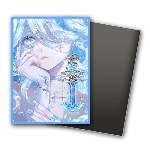 MTG Card Sleeves, Ultra Clear Front & Matte Finish Back, 100 Count Standard Size Matte Art Sleeve for Magic The Gathering (Ice) - Thumbnail 2