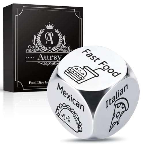 Aursy Mother s Day Gifts for Women, Date Night Food Dice, Gifts for Men Father Day, Birthday Gifts for Him Kids Women Adults Mens Gifts, Couple Wedding - Image 1