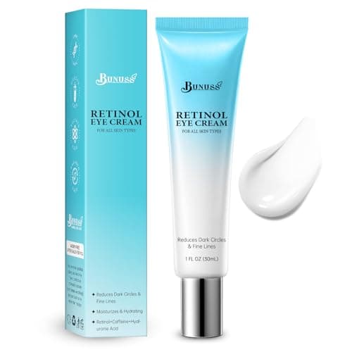 Retinol Eye Cream - Eye Cream for Dark Circles, Puffiness, Anti Aging, with Peptides, Caffeine, Hyaluronic Acid, Reduces Bags, Dark Circles Under Eye Treatment, Smooths Wrinkles & Fine Lines, 1 fl. oz - Image 1