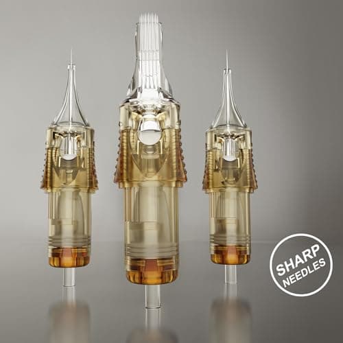 PEPAX Lance Tattoo Needles Cartridge 1211CML - 20Pcs Tattoo Cartridge Needles #12 Standard 11 Curved Magnum Tattoo Cartridges Diameter 0.35mm Long Taper 5.0mm Safety Membrane Makeup Machine - Thumbnail 2