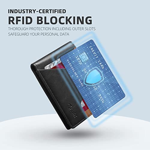 Zitahli Wallet for Men Slim 11 Credit Card Holder RFID Blocking Small Men's Wallet Bifold Minimalist Front Pocket With Mens Gifts Box - Thumbnail 4