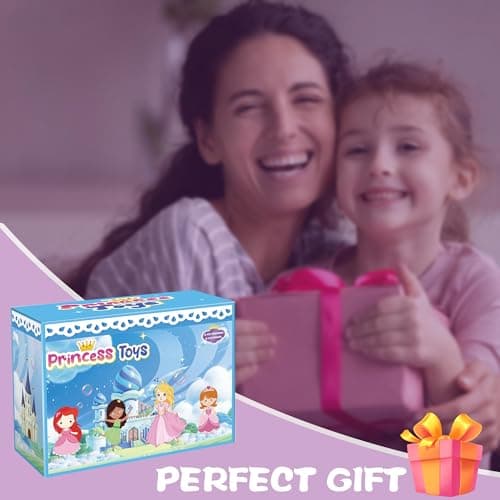 Bicakza Princess Toy for Girls - 12 Princesses with 24 Pieces of Clothing Princess Transformable Toys Perfect Decorative Idea for Fun Play, Party Favors, Classroom Prizes,Easter Gift - Thumbnail 6