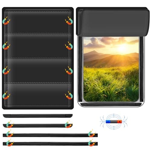 RV Door Window Shade Cover - Magnetic RV Blackout Window Cover with UV Protection and Privacy Features (25 * 16 in) Foldable Magnet Design, Waterproof Fabric - Image 1