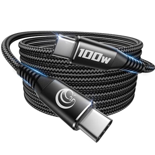 10FT USBC to USBC Cable 100W Fast Charging, Nylon Braided USB C to USB C Charger Cord Compatible with iPhone 17 Pro Max 16 15, MacBook Pro/Air, iPad, Samsung Galaxy S26 Ultra S25 S24, PS5, Switch - Image 1