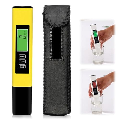 New 4 in 1 Tds Meter Digital Water Tester, 2026 Upgrade Digital Water Quality Tester, Accurate and Reliable TDS EC & Temp(°C,°F) Meter, 0-9999ppm, RO/DI System (Yellow)
