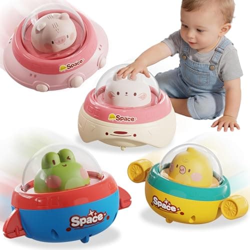 NUMBERFUN Press and Go Cars Toys for 1 Year Old Boy and Girl, for Toddlers - Image 1