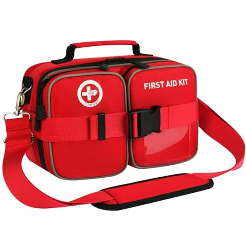 Crmea 516 Piece First Aid Kit for Car, Travel & Home, FSA Eligible HSA Items - Large Professional Waterproof Compact Labeled Emergency Kit with Molle Shoulder Strap for Camping, Hiking & Survival - Image 1