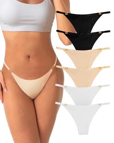 FLYARD Seamless Underwear for Women,Comfortable No Show Underwear Soft Panties for Women Pack of 6(Small, Set 2) - Image 1