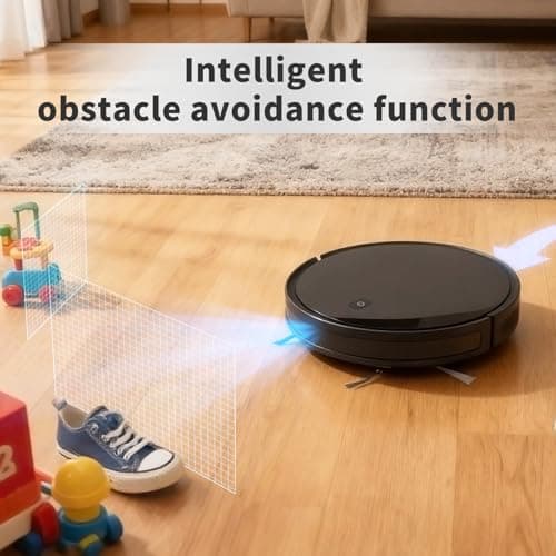 Livvi Robot Vacuum and Mop Combo - 3500pa 2 in 1 Robot Vacuum with WiFi/App/Voice, 120 min Runtime, Super Thin, Quiet, Self-Charging, for Hard Floors (G100) - Thumbnail 6