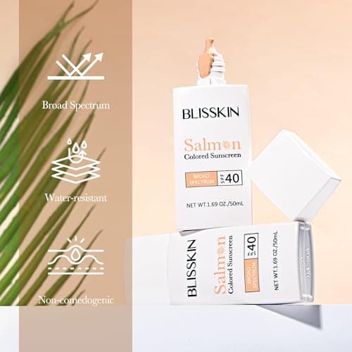 Ultra Lightweight Salmon Tinted Face Sunscreen SPF 40 - Sheer, Buildable Coverage for a Flawless, Matte Finish, 1.69oz - Thumbnail 5