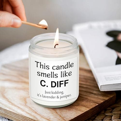 Nurse Gifts for Women Men, Nurses Week Nursing Gifts for Nurse Medical Assistant Students Graduation RN CNA LPN, Funny Appreciation Gift for Nurse Doctor Practitioner, Doctors Day Birthday, Candles - Thumbnail 6