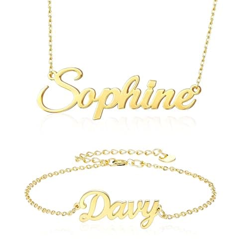NYLGOXITK Personalized Name Necklace - A Simple & Unique Jewelry Gift for Mom, Perfect Mother's Day Present for Your Beloved Mother. - Image 1