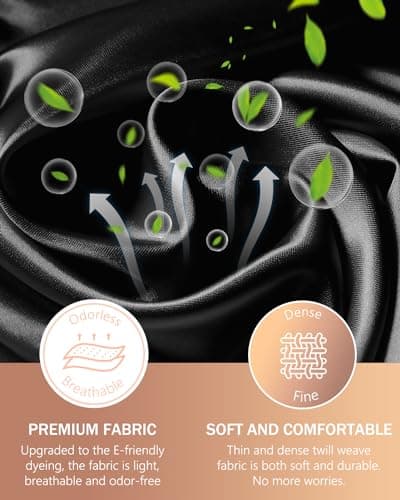 mikimini Large Shower Cap for Women Long Hair, Black, Reusable Waterproof Double Layers XL Washable Colorfast Odorless High-Quality Shower Cap for Men with Vibrant Orange Edge - Thumbnail 5
