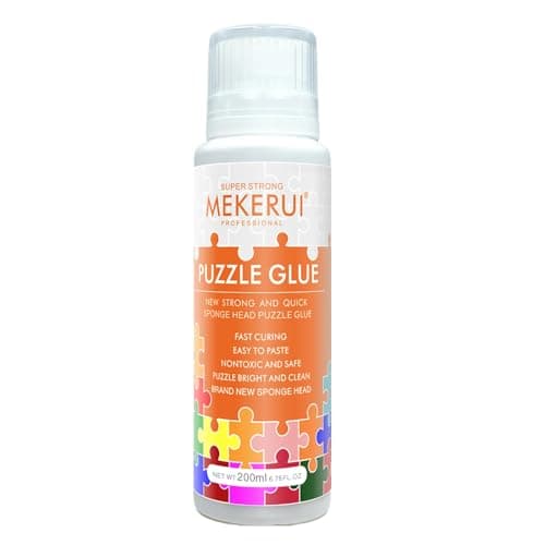 Puzzle Glue with Sponge Tip – Clear Drying Puzzle Preserver for Framing & Display, No-Streak Formula​.200ml - Image 1