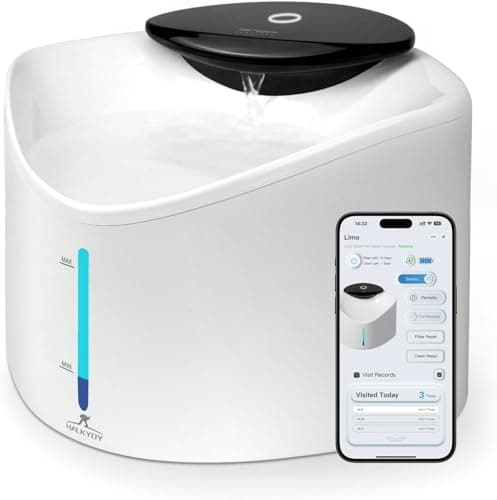 Wireless Cat Water Fountain with Smart App Monitoring, BPA-Free Ensure Safety, 2.5L/84oz Pet Water Fountain, Increase Water Intake, Ultra-Quiet Automatic Cats Dog Dispenser with Hydration Tracking - Image 1