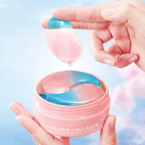InfiniteRelax Under Eye Patches - 60 Pcs Eye Mask Anti-Aging Collagen Hyaluronic Acid Moisturizing Under Eye Mask for Removing Dark Circles, Puffiness - Thumbnail 6