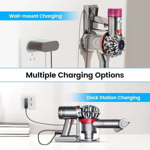 OHZHAO V8 Battery Replacement Compatible with Dyson V8 Animal/Fluffy/Absolute/Motorhead/V8 Plus Cordless SV10 Carbon Fibe Vacuum Cleaner, 80 Minutes Long-Lasting Stable Operation 25.2V Battery - Thumbnail 5