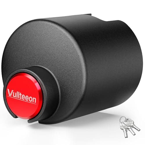 vullteeon Universal Trailer Hitch Lock, Fit for 2-5/16" 2" 1-7/8" Couplers, Anti-Theft Max Security Tongue Locks, Solid Steel Enclosed Design Coupler Lock for Boat, RV, Camper, Utility Trailer - Image 1