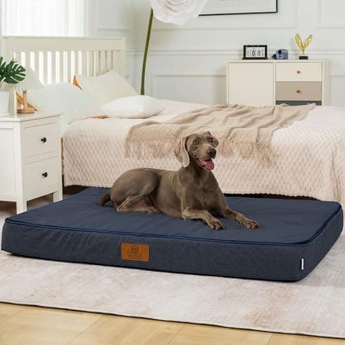 LIORCE Orthopedic Memory Foam Giant Dog Bed - 6" Thick Beds for Large Sized Dog - Waterproof Removable Washable Cover & Wrap-Around Zipper - Ultimate Comfort & Easy Maintenance - Image 1